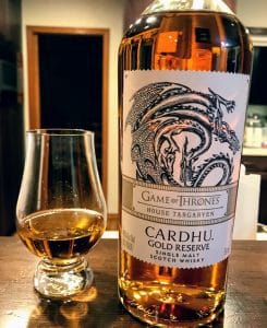 Diageo Game of Thrones Cardhu bottling for the House Targaryen