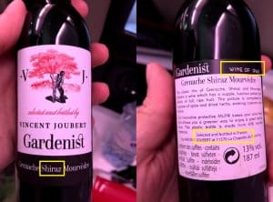Spanish wine bottled in France