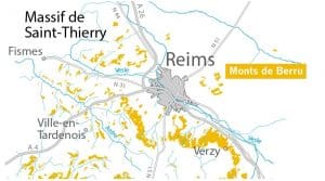 Map of Montagne de Reims