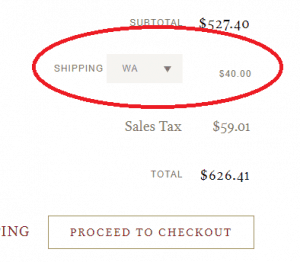 Shipping Cost screenshot
