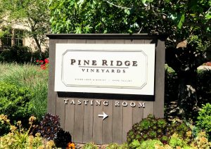 Pine Ridge Tasting Room sign
