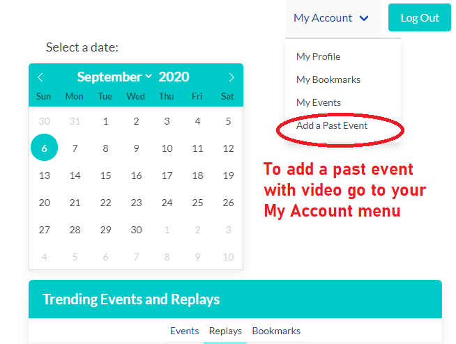 Add past event